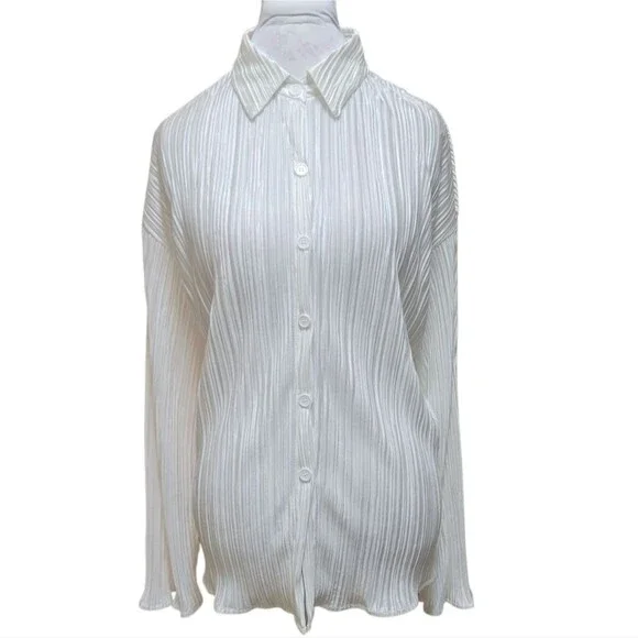 ⁸Women's Pleated 2 Piece Casual Short Set - NIP - Picture 7 of 10